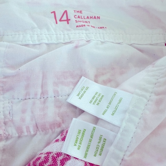 Lilly Pulitzer The Callahan Short Capri Pink Yacht Sea Size 14 - Picture 2 of 5